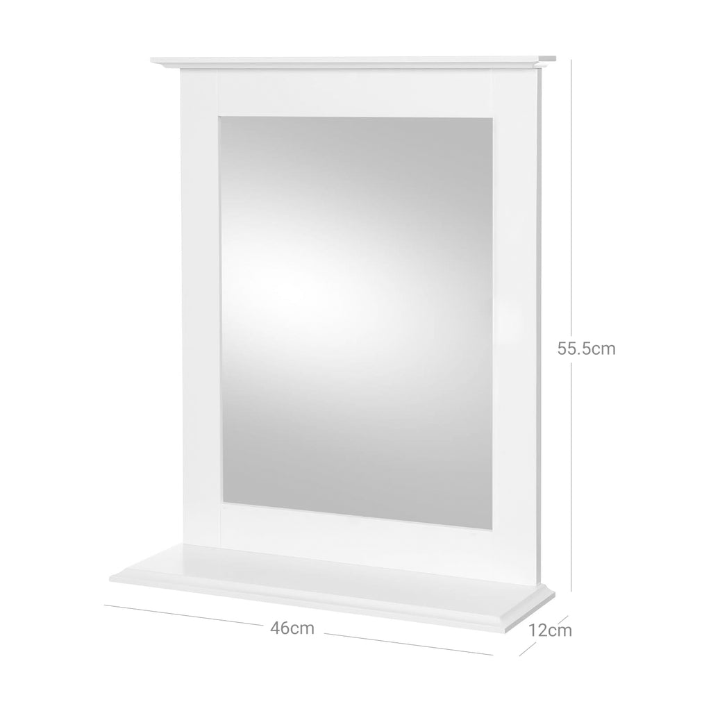 Bathroom mirror - With Plank