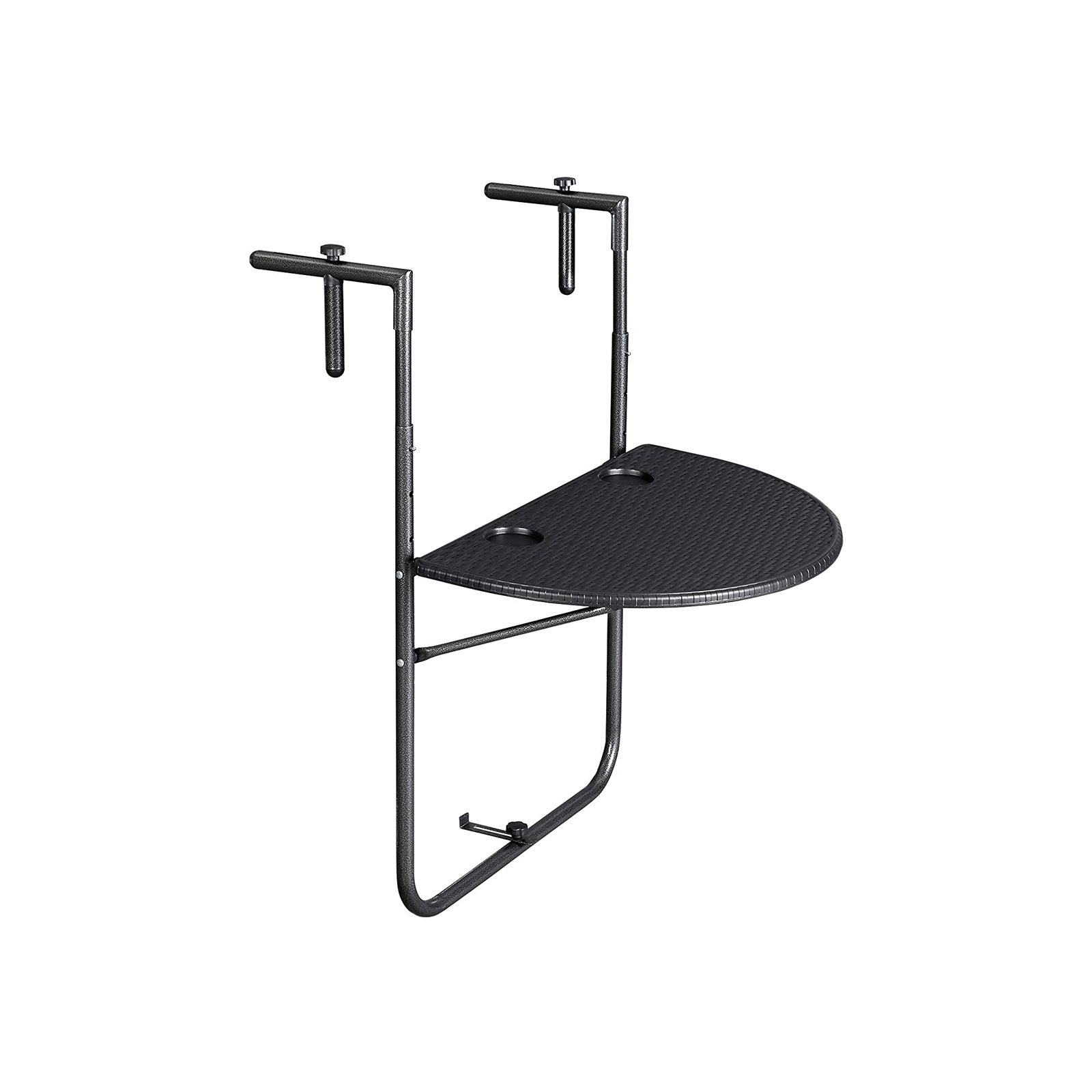 Balcony Hang table - Polyrotan - Black