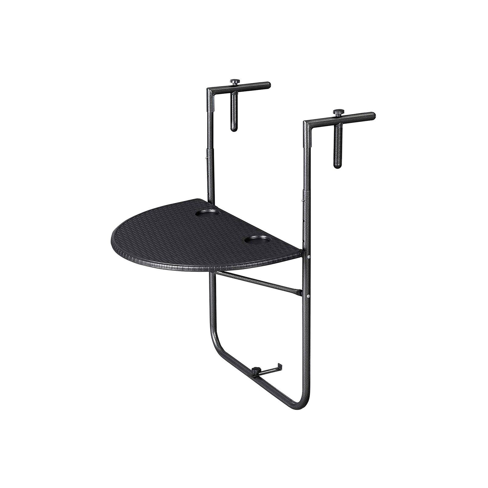Balcony Hang table - Polyrotan - Black