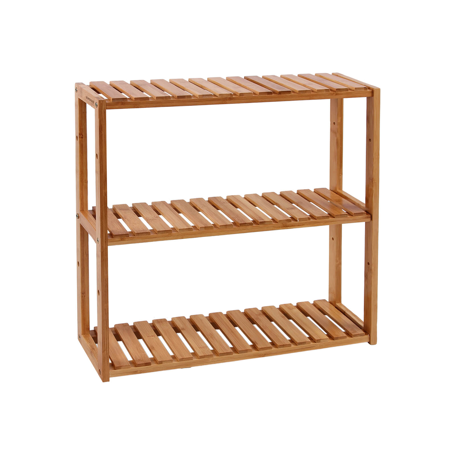 Bathroom rack - Wooden Cabinet - Bamboo - Adjustable shelves - Natural