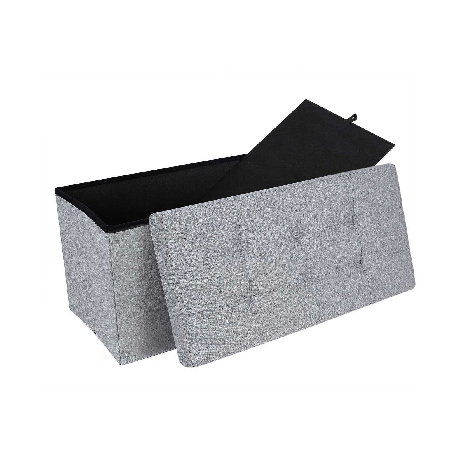 Sofa - 80 l - Foldable - 300 kg - 76 x 38 x 38 cm - light gray