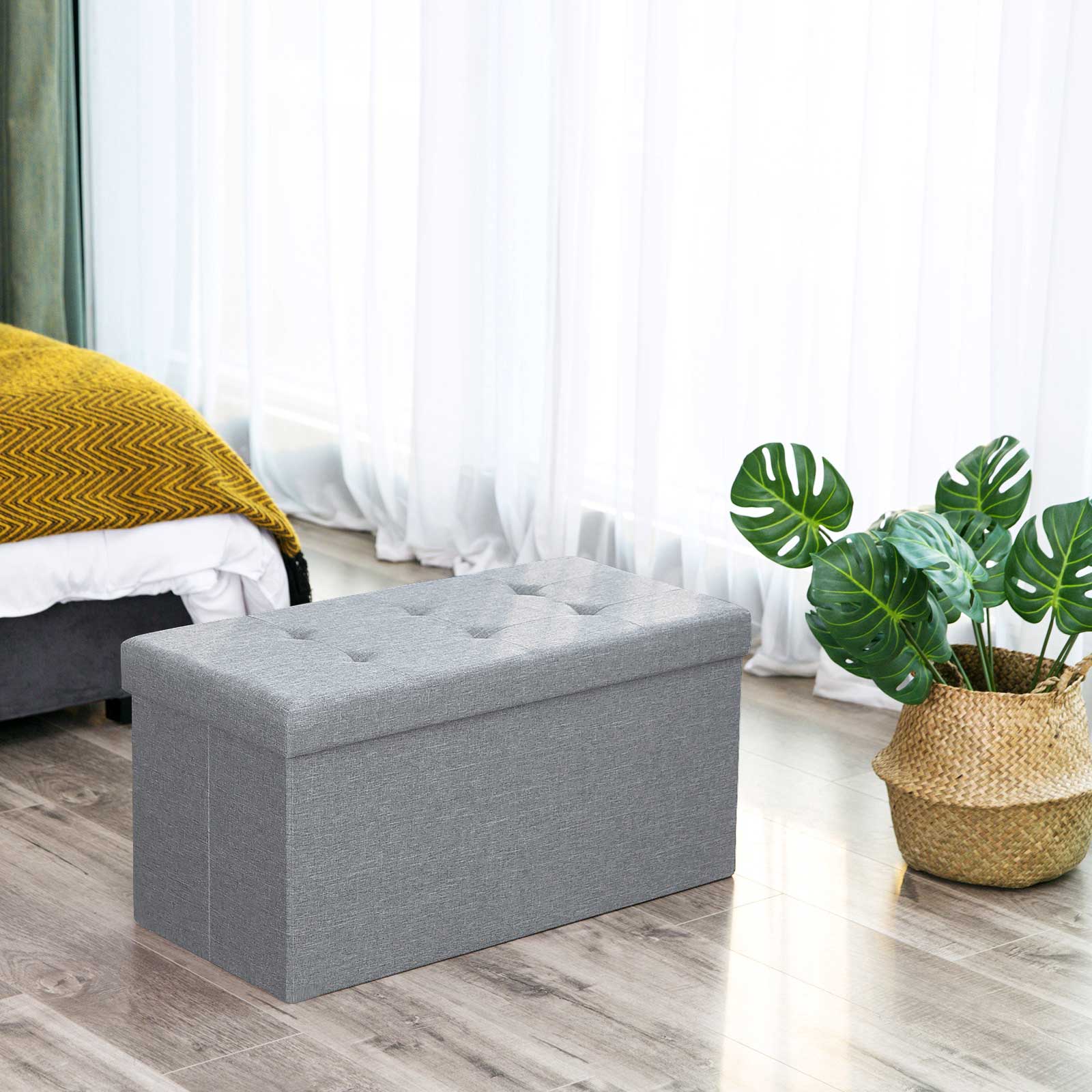Sofa - 80 l - Foldable - 300 kg - 76 x 38 x 38 cm - light gray