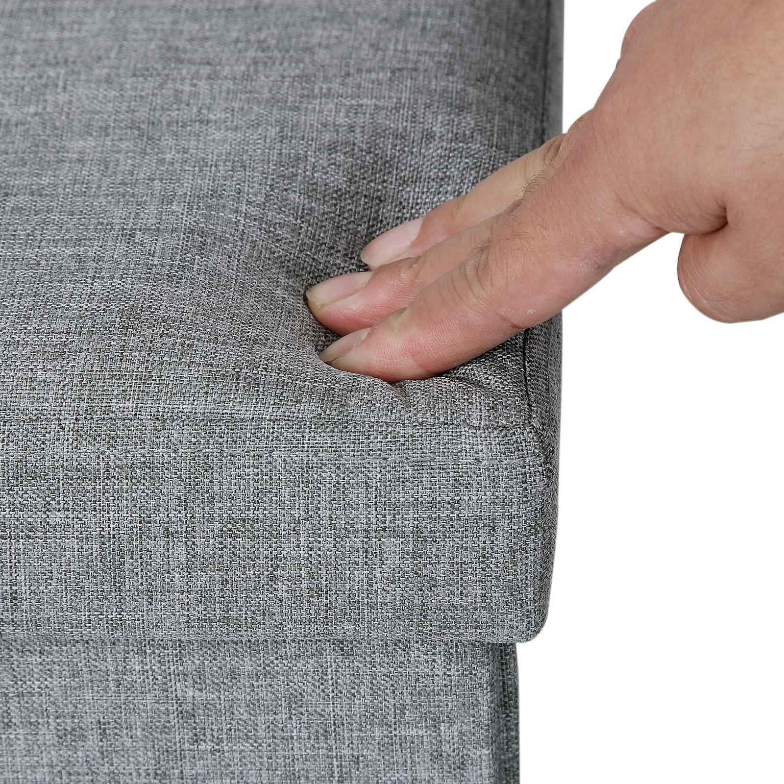 Sofa - 80 l - Foldable - 300 kg - 76 x 38 x 38 cm - light gray