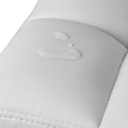 Bar stools - Set of 2 - with backrest - Quilted seat - White