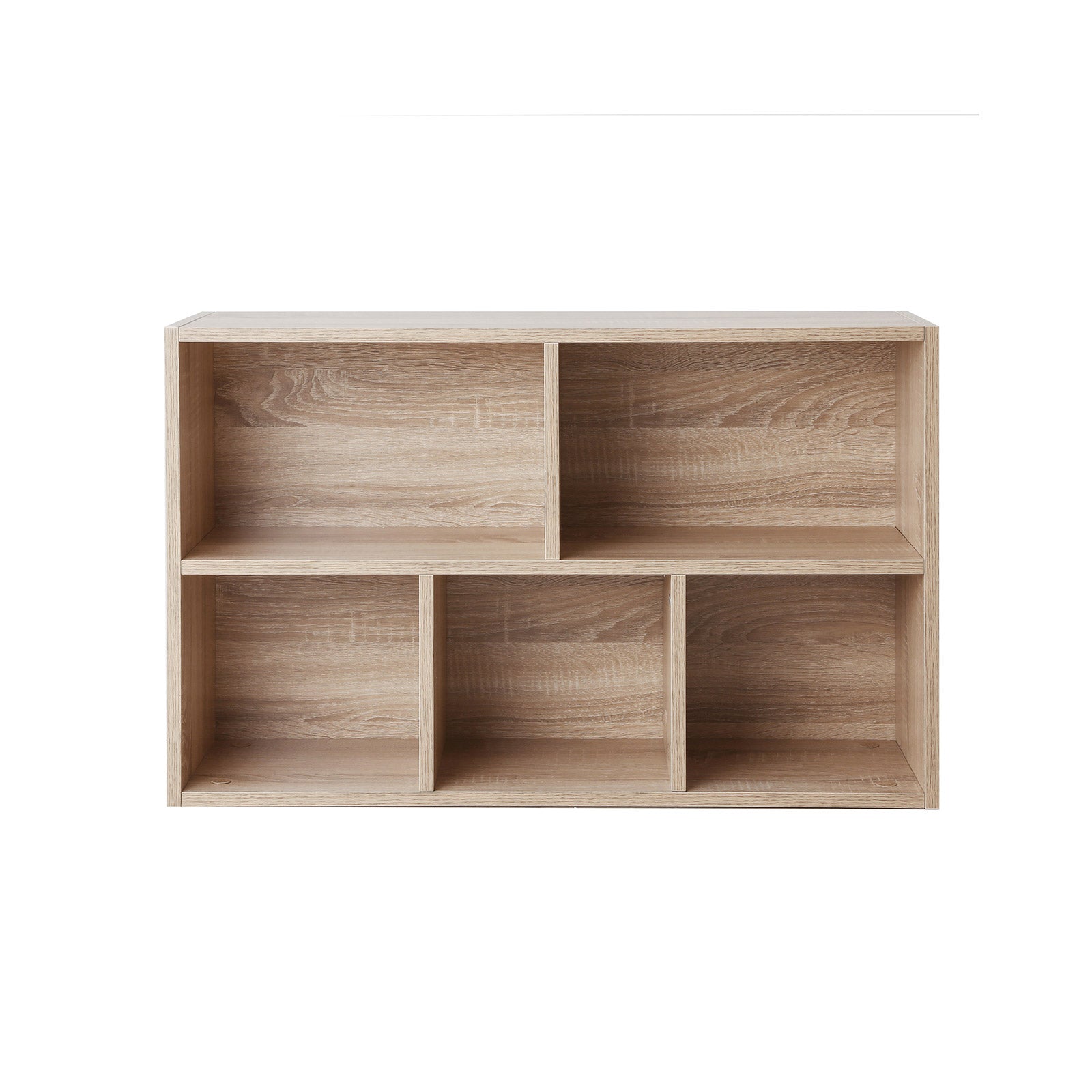 Bookcase - 5 compartments - living room cabinet - wood