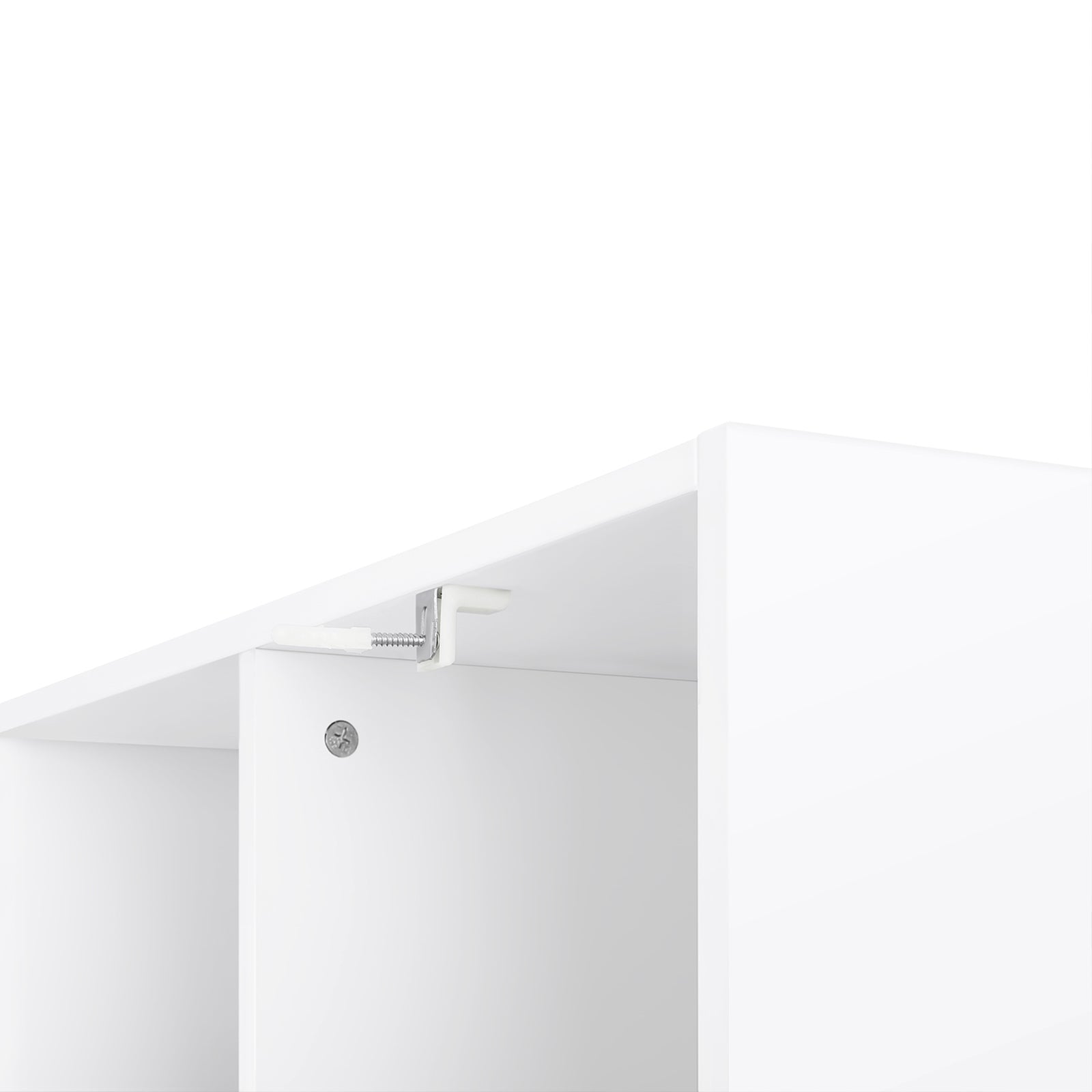 Bookcase - Kubus board - Open compartments - Living room cabinet - White