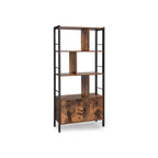 Bookcase - Living room cabinet - Storage cabinet - Standing rack - Vintage Brown/Black