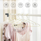 Clothing hangers - Metal hangers - Chrome -free - Stainless - Gold - 20 pieces
