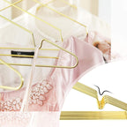 Clothing hangers - Metal hangers - Chrome -free - Stainless - Gold - 20 pieces