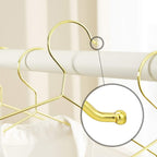 Clothing hangers - Metal hangers - Chrome -free - Stainless - Gold - 20 pieces