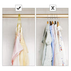 Clothing hangers - Metal hangers - Chrome -free - Stainless - Gold - 20 pieces