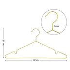 Clothing hangers - Metal hangers - Chrome -free - Stainless - Gold - 20 pieces