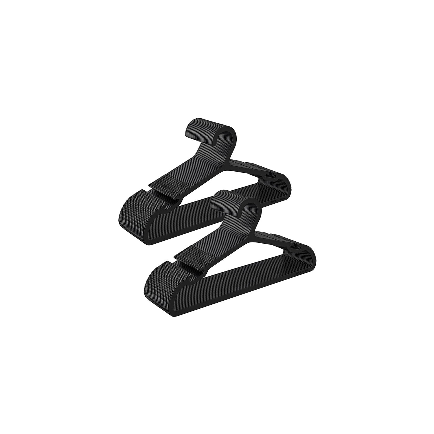 Clothing hangers plastic set of 50 41.7 cm wide ink -black