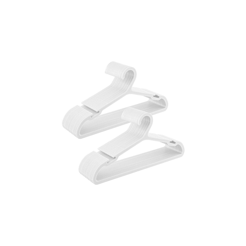 Clothing hangers plastic set of 50 41.7 cm wide ink -black