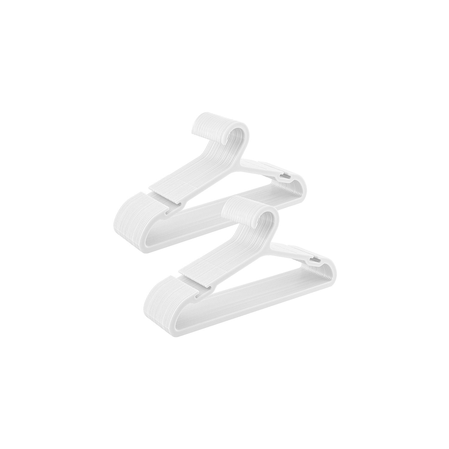 Clothing hangers plastic set of 50 41.7 cm wide ink -black