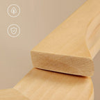 Wooden clothes hangers - Set of 20 - Solid wood - Anti -slip - 360 ° rotating hook