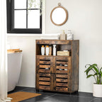 Storage cabinet - with slat doors