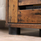 Storage cabinet - with slat doors