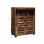 Storage cabinet - with slat doors