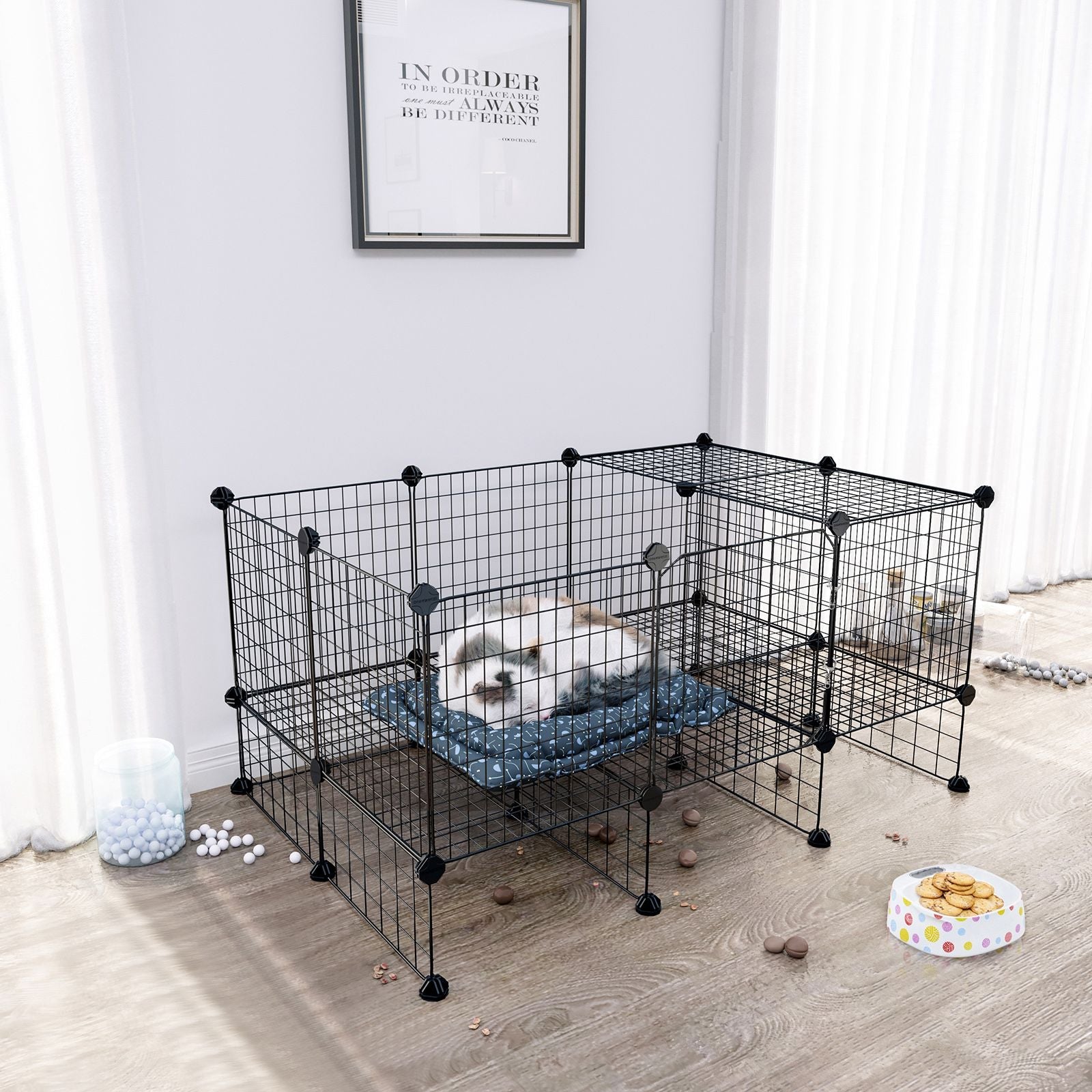Dog Cage - Pet Cage for Pet - Black