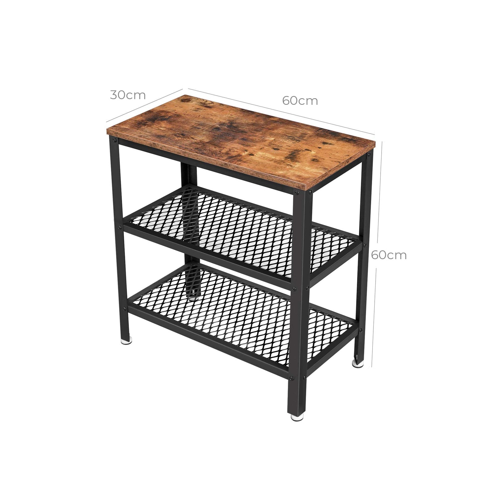 Side table - narrow model - with 2 schedules - Industrial Design