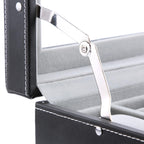 Watchbox - 20 watches - Glass lid - Black
