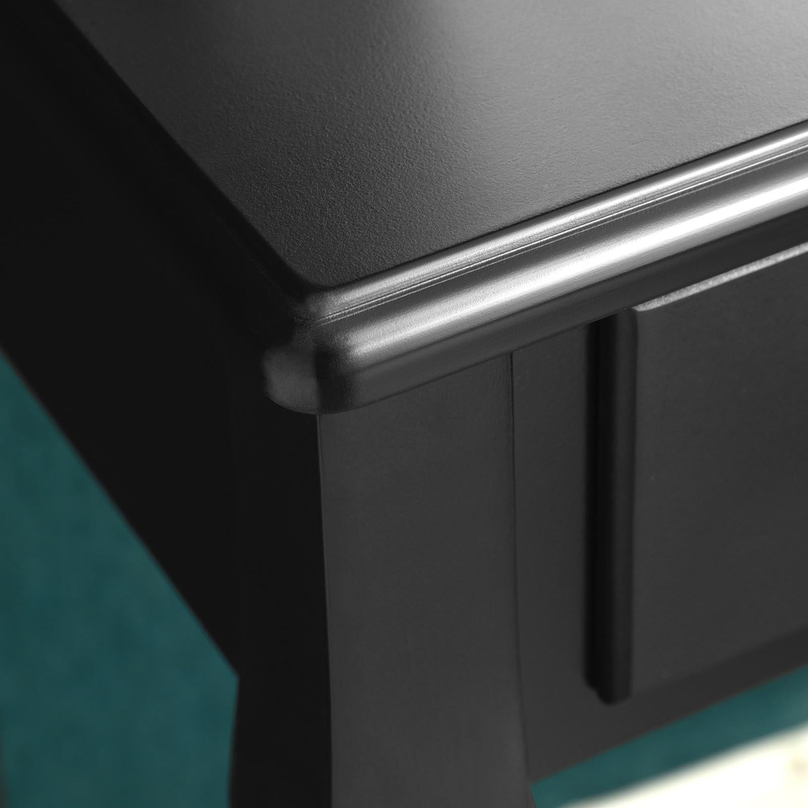 Dressing table - Make -up table with mirror and drawers - Cosmetics table - Black