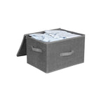 Storage boxes - Fabric boxes - Set of 3 - with lid and handles