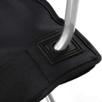 Camping chairs - Set of 2 folding chairs - Outdoor - With armrest and cup holder - Black