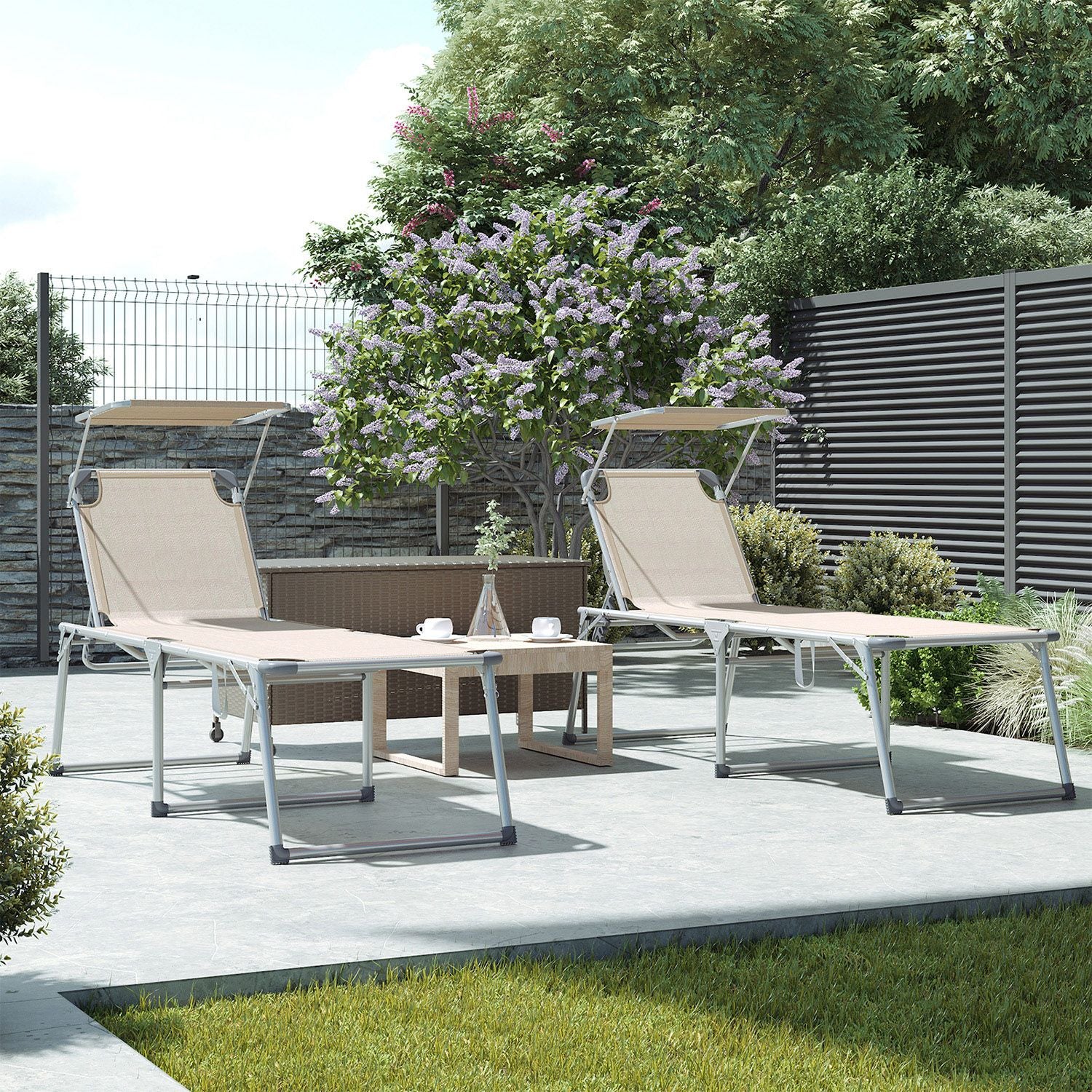 Lounger - large - with roof