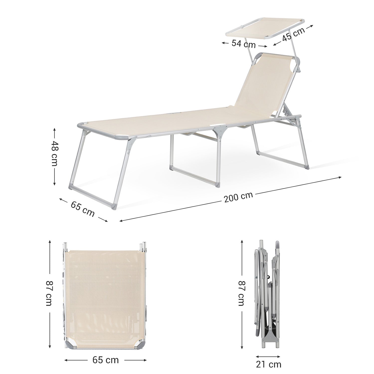 Lounger - large - with roof
