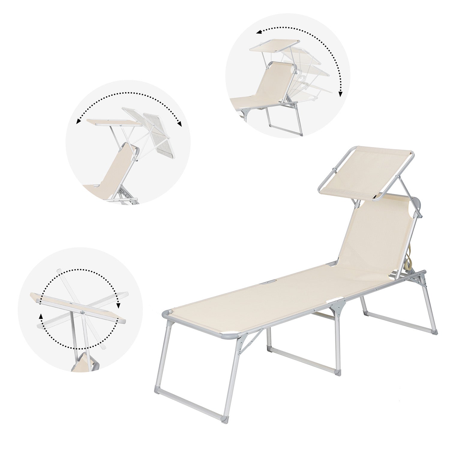 Lounger - large - with roof