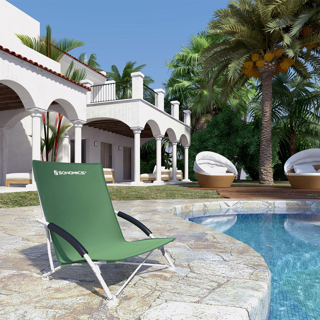 Beach chair - with high backrest - comfortable