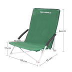 Beach chair - with high backrest - comfortable