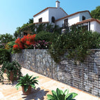 Schanskorf - Gabion made of metal mesh - 100 x 95 x 30 cm - silver