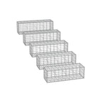 Schans baskets - Set of 5 - 5 x 10 cm Maaswoodte - Silver
