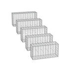Set of 5 garden decoration distance holders-100 × 30 × 30 cm-silver