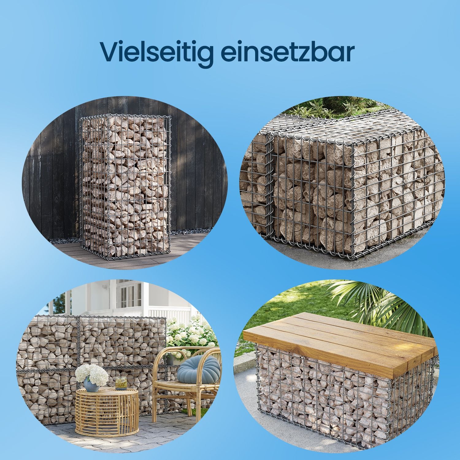 Ghans baskets - 100 x 50 x 50 cm, for wall coverings