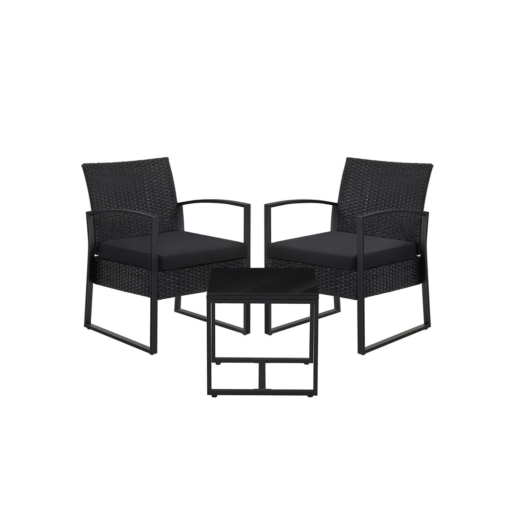 Garden furniture set - Black