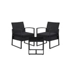 Garden furniture set - Black