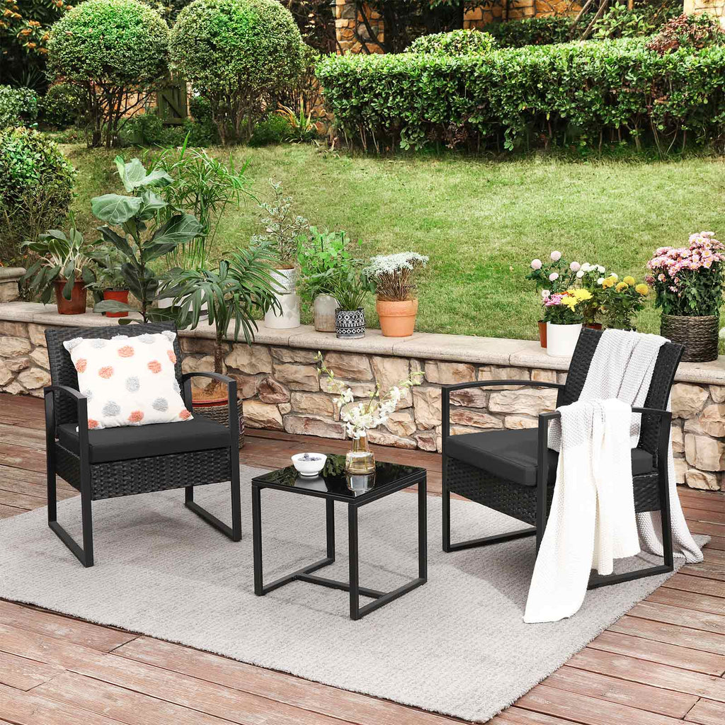 Garden furniture set - Black