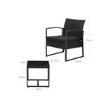 Garden furniture set - Black