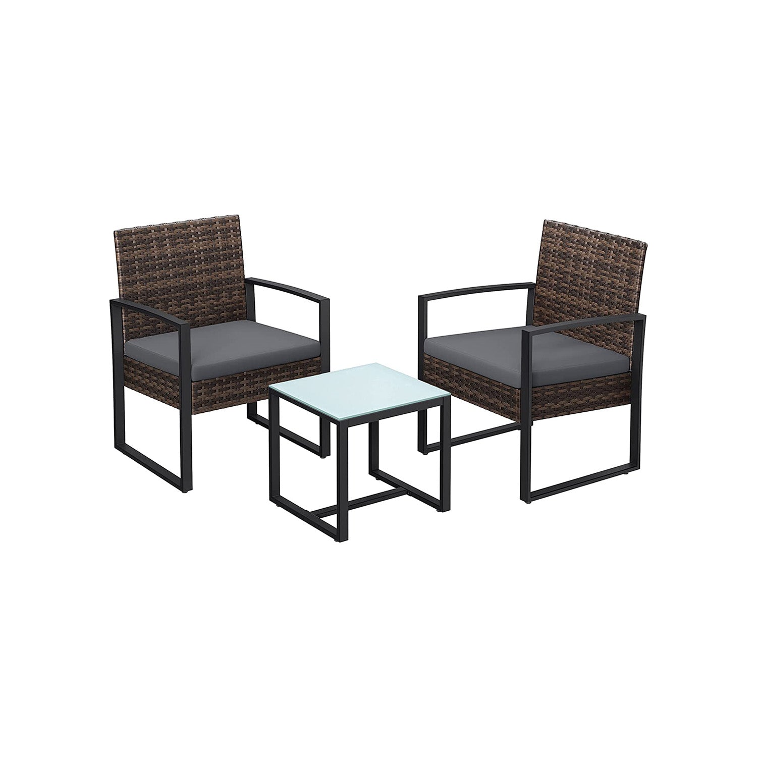 Garden furniture set-rattan look-3-piece