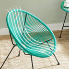 Lounge set - Balcony furniture - Garden furniture set - Set of 3 - Blue