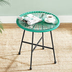 Lounge set - Balcony furniture - Garden furniture set - Set of 3 - Blue