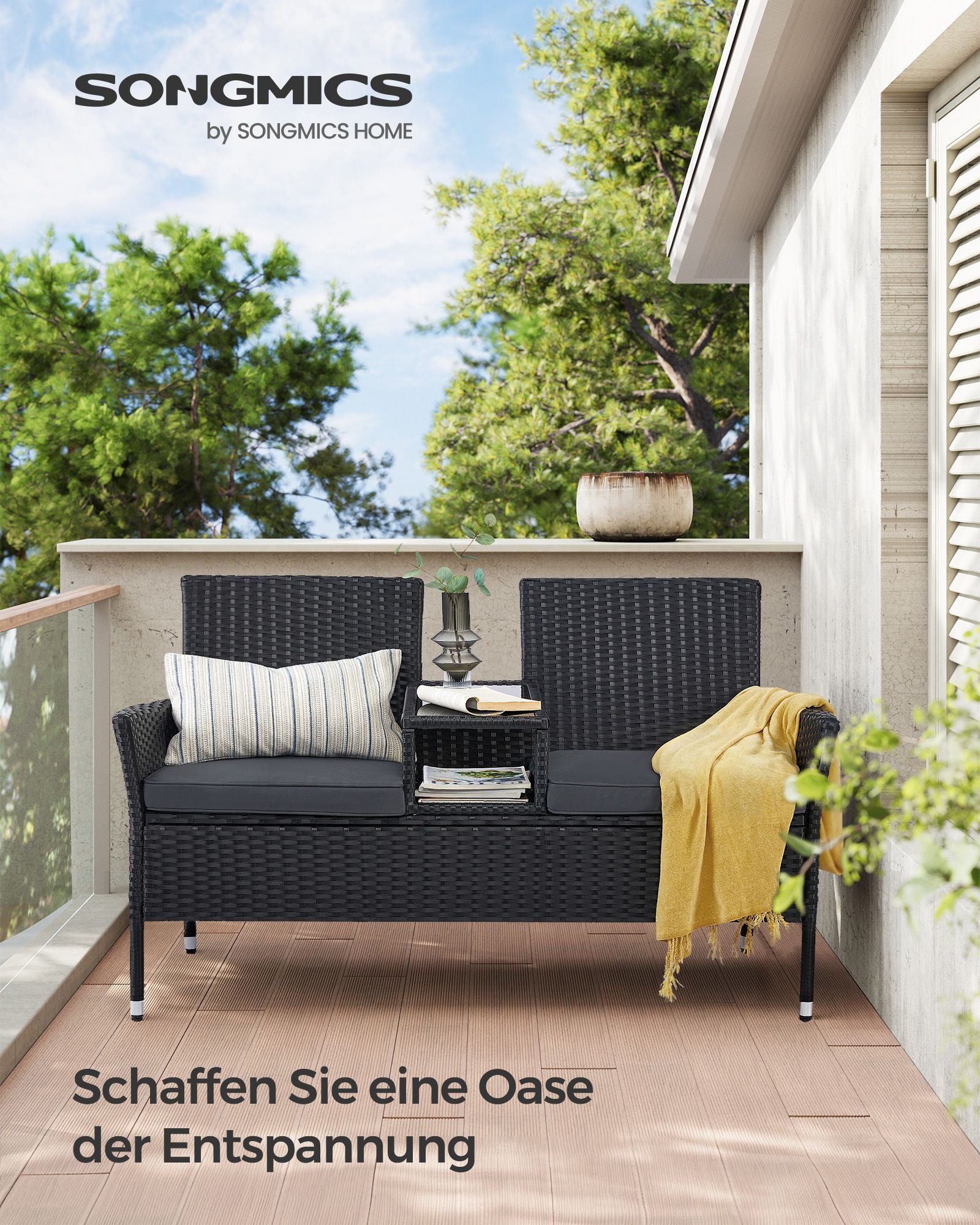 Balcony furniture-Made from PE-POLYROTAN