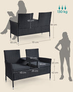 Balcony furniture-Made from PE-POLYROTAN