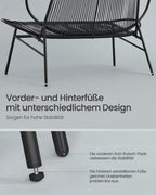 Garden bench from PE ROTAN - 70 x 138.5 x 79 cm - Weather resistant