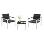 Garden furniture - Smoke gray and white