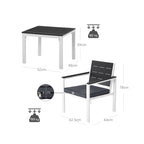 Garden furniture - Smoke gray and white